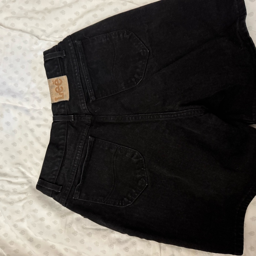 Lee Charcoal Denim Shorts